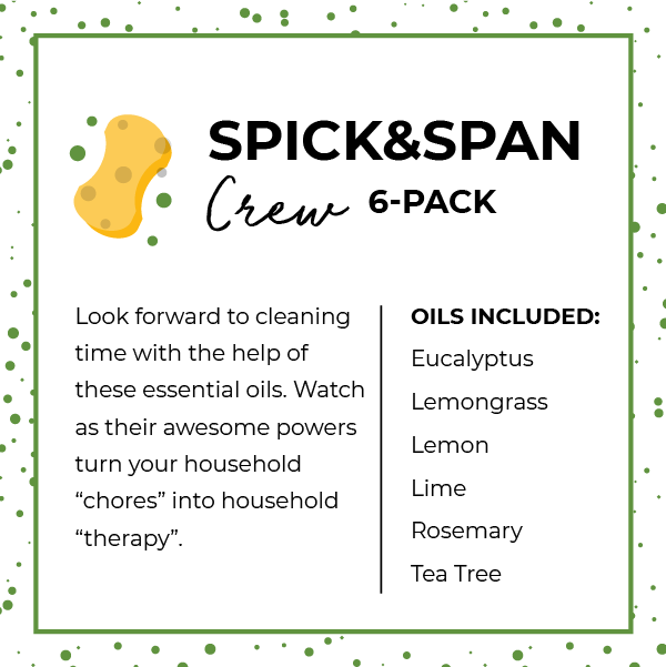 Spick & Span Crew Essential Oils 6-Pack | Aroma Foundry